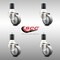 Service Caster 3 Inch 316SS Thermoplastic Rubber Swivel 1-7/8 Inch Expanding Stem Caster Set SCC-SS316EX20S314-TPRB-178-4 - alternate 3